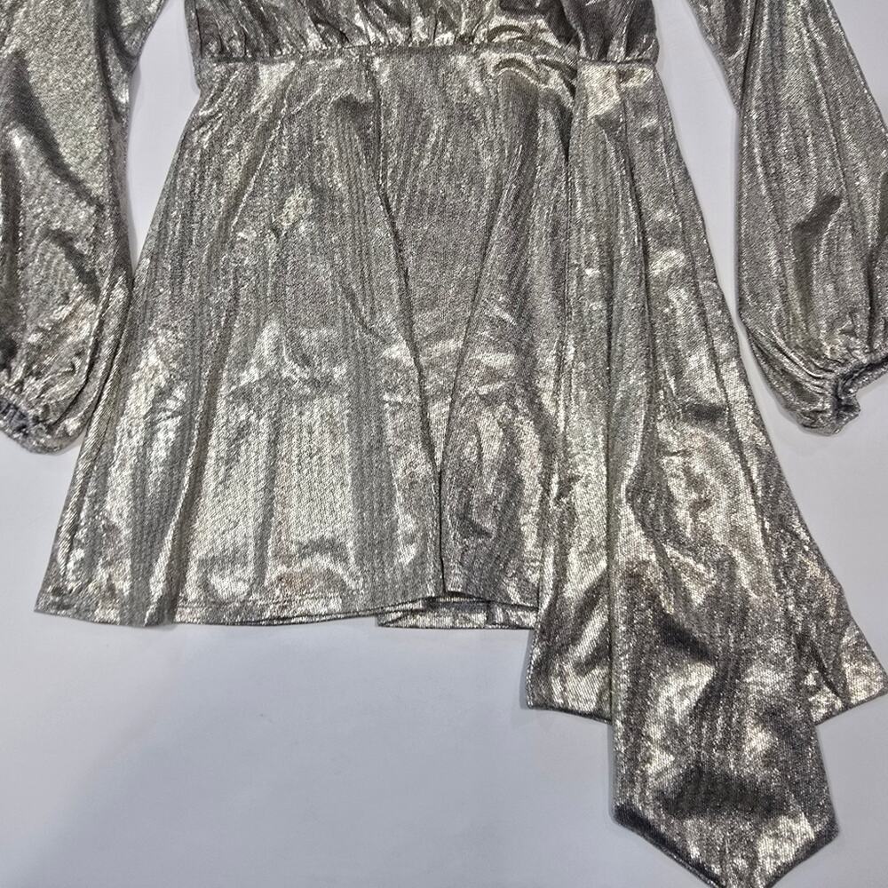 House of Harlow 1960 x REVOLVE Aniela Mini Dress in Pewter Medium - Picture 3 of 13